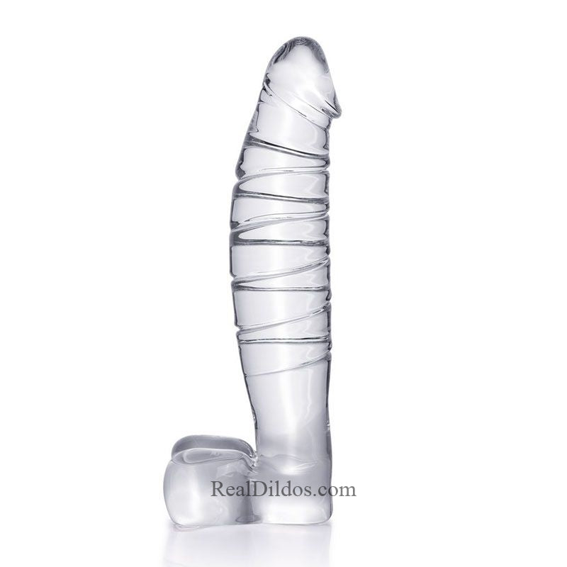 High Quality 7.9 Heat Cold Proof Glass Dildo With Base Real Dildos High Quality 7.9 Heat Cold Proof Glass Dildo With Base Real Dildos