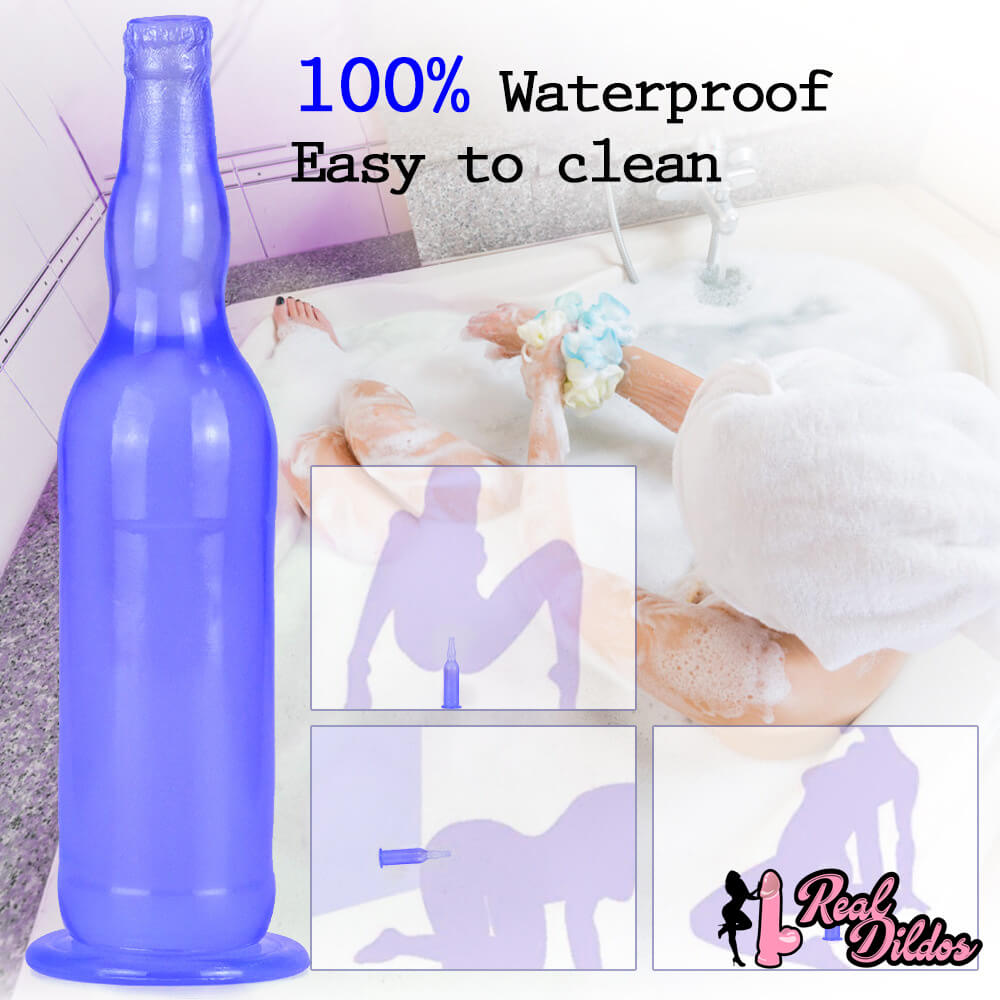 12in Beer Bottle Realistic Dildo Crystal See Through Dildo Sex Toy Real Dildos 12in Beer Bottle Realistic Dildo Crystal See Through Dildo Sex Toy Real Dildos