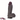 7.08in 7.48in 8.26in Ebony Real Silicone Soft Dildo For G-spot Simulation Real Dildos