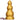 4.13in 5.91in 8.27in 10.63in Golden Silicone Gourd-shaped 3-beads Dildo