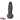 7.08in 7.48in 8.26in Ebony Real Silicone Soft Dildo For G-spot Simulation Real Dildos