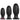 5.9in 6.7in 8.07in Black PVC Thread Granules Corn Dildo For Anal Sex Real Dildos