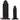 6.88in 9.84in Black Pointed Tip Threaded Big PVC Penis Butt Plug Dildo Real Dildos