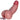 8.6in 3D Anal Tunnel Pocket Pussy Dildo With Anus Smooth Head Cock Toy