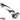 13.38in Black White Mixed Color PVC Extra Huge Long Thick Women Dildo Real Dildos