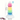 7.87in Luminous Silicone Real Soft Rainbow Dildo Hands Free Sex Toy Real Dildos