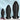 5.11in 7.08in 9.05in Dragon Egg Thread PVC Black Cock Big Butt Plug Dildo Real Dildos