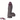 7.08in 7.48in 8.26in Ebony Real Silicone Soft Dildo For G-spot Simulation Real Dildos