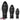 5.11in 7.08in 9.05in Dragon Egg Thread PVC Black Cock Big Butt Plug Dildo Real Dildos