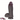 7.08in 7.48in 8.26in Ebony Real Silicone Soft Dildo For G-spot Simulation Real Dildos