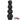 9.84in 13.38in 13.78in 15.74in Big Black Beads Butt Plug Dildo Real Dildos